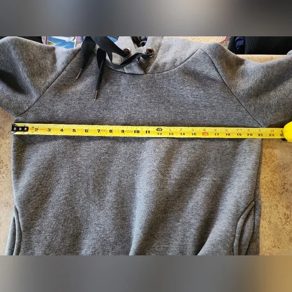 Nutexrol Fleece Hoodie Dress Gray Size S - Picture 7 of 10
